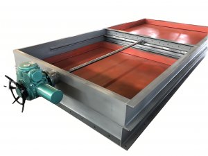 電動雨水排口閘板閥，電動污泥水溝閘板