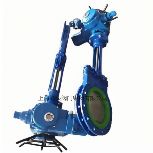 電動刀閘閥PZ973-16 DN350，DN400排渣、處理顆