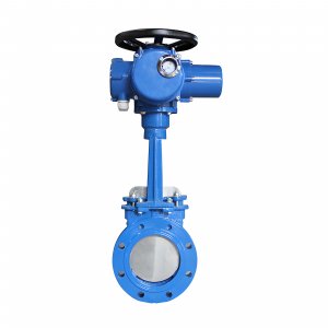 不銹鋼電動(dòng)對夾刀閘閥pz973h-10p DN150